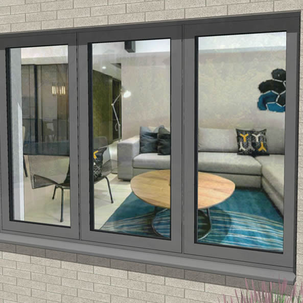 Aanpasbaar 8-Way Seal Aluminium Schuifvensters Perfect voor Home Decoratie Projecten