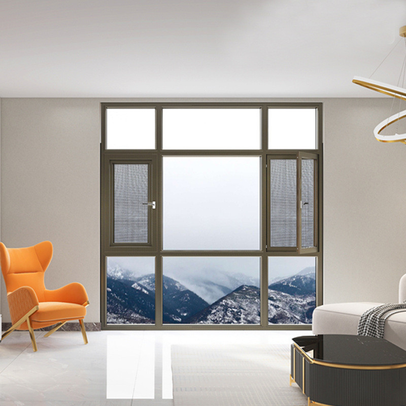 Niveau 6 Waterdichtheid Aluminium Horizontale open behuizingsruimte Vensters voor opvouwbaar scherm