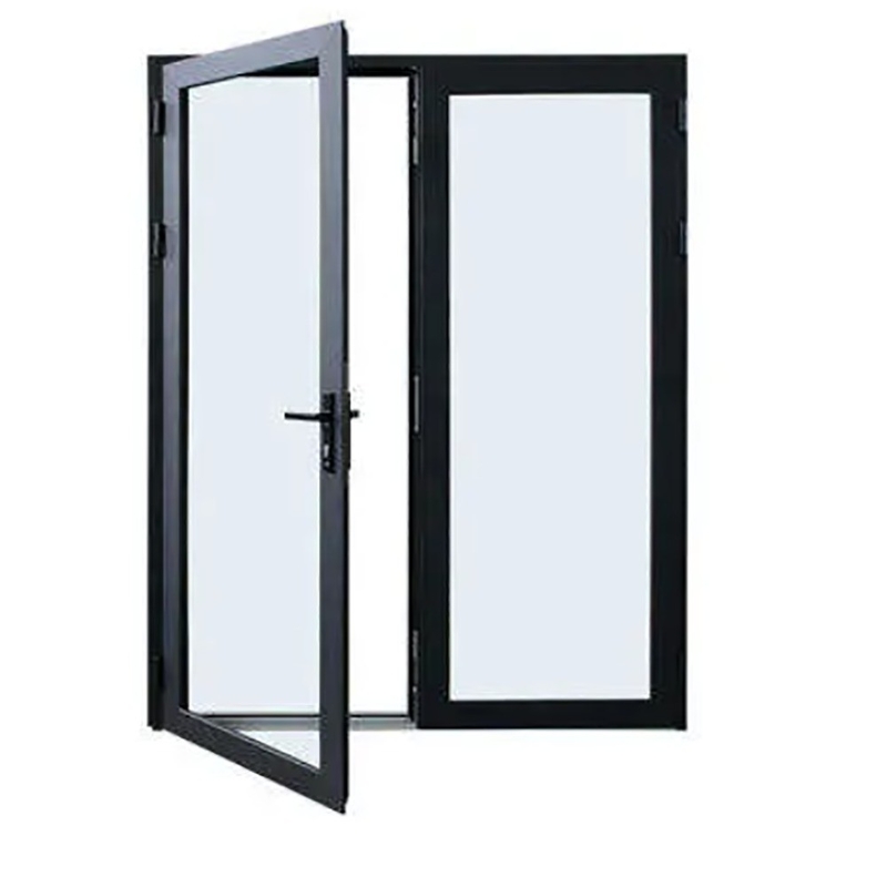 Stoot en trek Openingsmethode SKATE Standard Slim Luxury Zwarte Kleur Villa Huis Aluminium Casement Glasdeuren