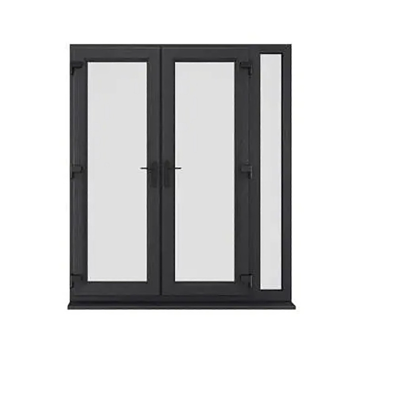 Stoot en trek Openingsmethode SKATE Standard Slim Luxury Zwarte Kleur Villa Huis Aluminium Casement Glasdeuren