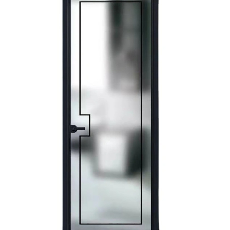 Stoot en trek Openingsmethode SKATE Standard Slim Luxury Zwarte Kleur Villa Huis Aluminium Casement Glasdeuren