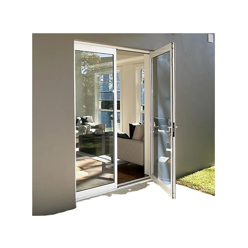Custom High Wind Resistance Double Glass Aluminium Alloy Casement Doors voor Home Office