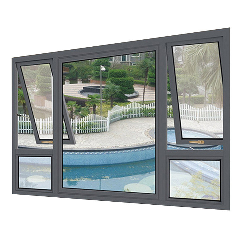 Aanpassen hangende gordijn type Aluminium Top Hang Windows voor originele ontwerpprojecten