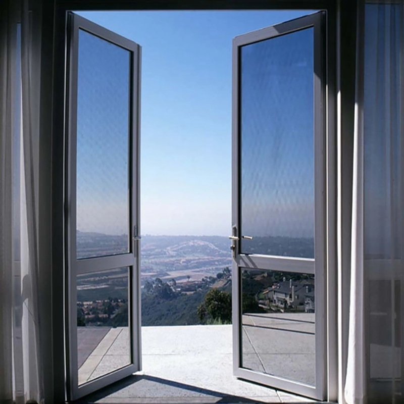 Custom High Wind Resistance Double Glass Aluminium Alloy Casement Doors voor Home Office