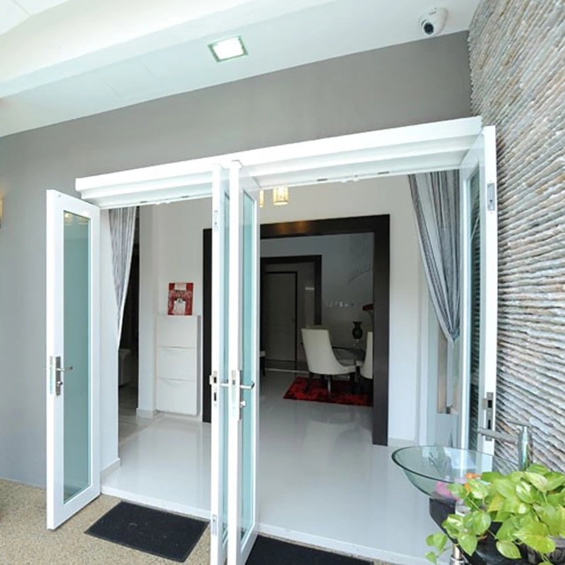 Custom High Wind Resistance Double Glass Aluminium Alloy Casement Doors voor Home Office