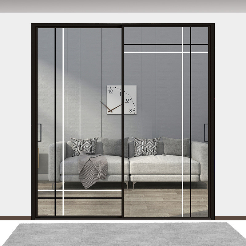 Productie van aluminium smalle raam schuifbare geharmerde glazen deuren met minimalistisch ontwerp
