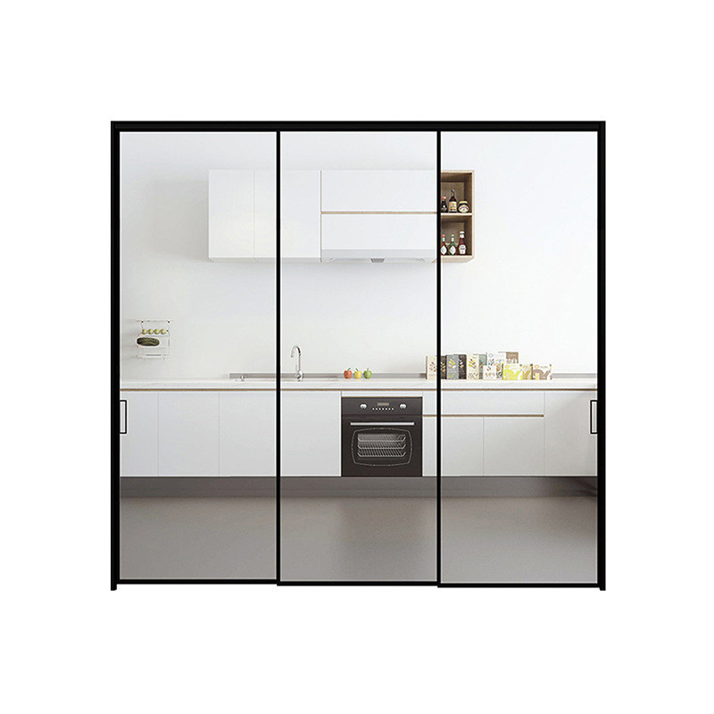 Productie van aluminium smalle raam schuifbare geharmerde glazen deuren met minimalistisch ontwerp