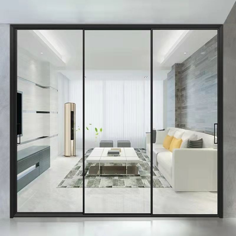 Productie van aluminium smalle raam schuifbare geharmerde glazen deuren met minimalistisch ontwerp