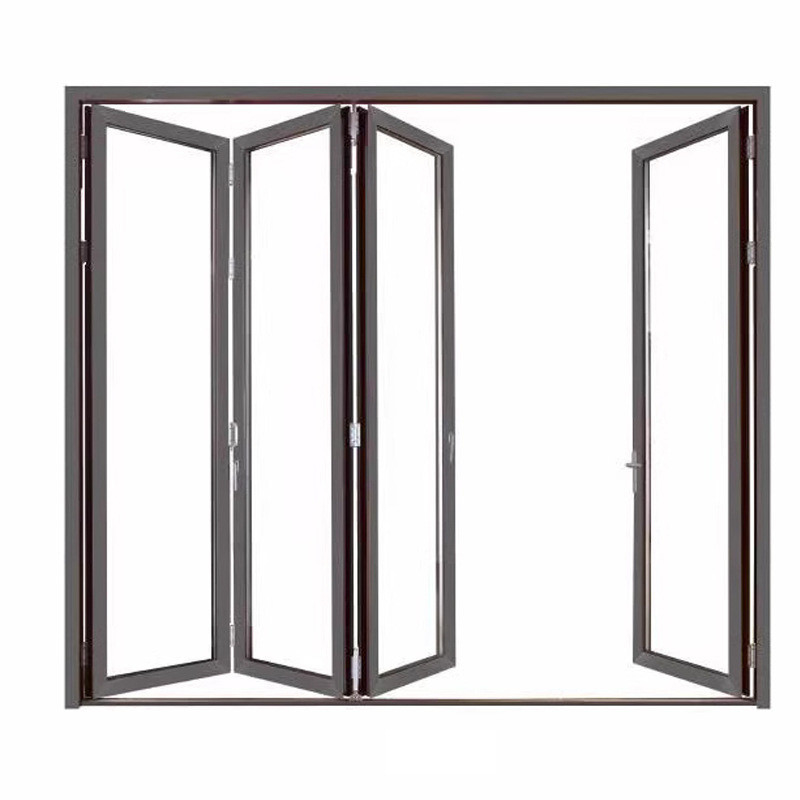 Europese stijl aluminium balkon glas vouwdeur Goed en voor triplex glas upgrade