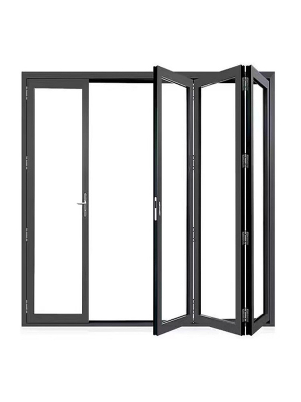 Europese stijl aluminium balkon glas vouwdeur Goed en voor triplex glas upgrade