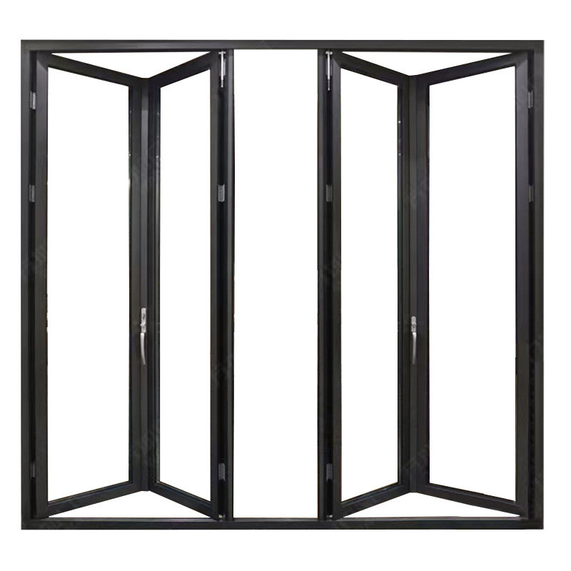 Europese stijl aluminium balkon glas vouwdeur Goed en voor triplex glas upgrade
