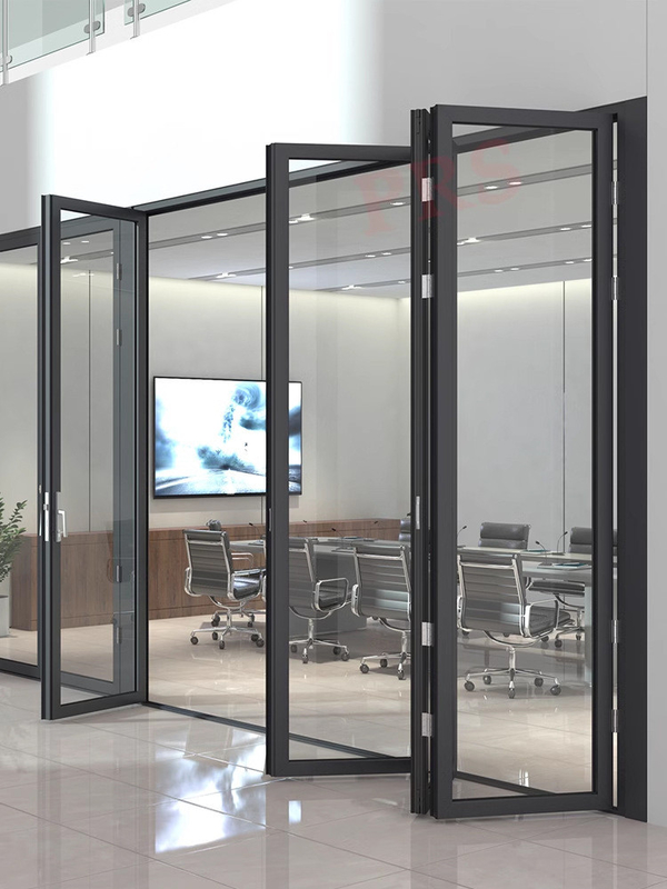 Europese stijl aluminium balkon glas vouwdeur Goed en voor triplex glas upgrade
