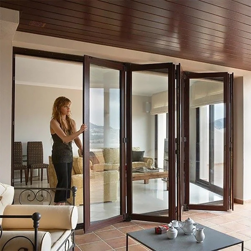Aluminium schuifdeur met geavanceerde panoramische dubbele beglazing en verborgen sash design