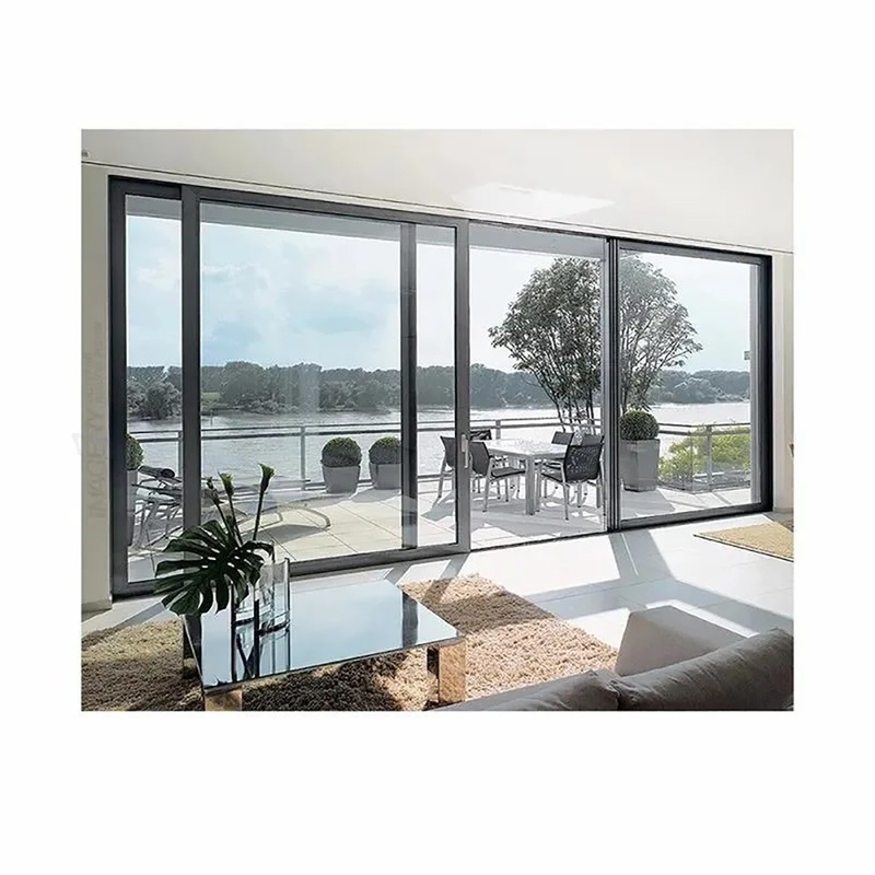 Minimalistische ontwerpstijl supergrote hoge precisie aluminium legering lift schuifdeur