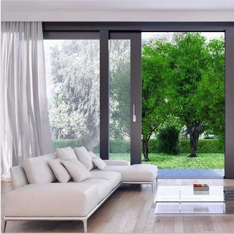 Minimalistische ontwerpstijl supergrote hoge precisie aluminium legering lift schuifdeur