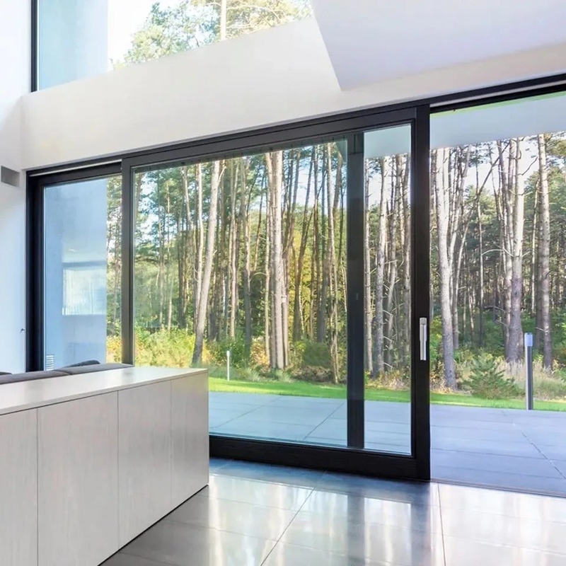 Minimalistische ontwerpstijl supergrote hoge precisie aluminium legering lift schuifdeur