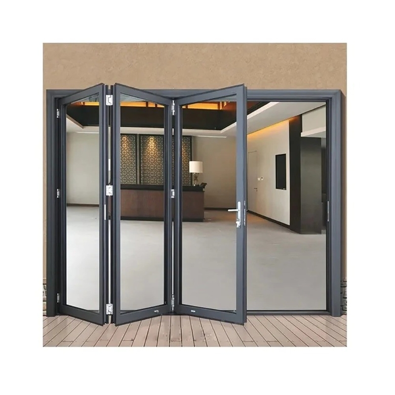 Accordeon Aluminium vouwdeur nieuwste ontwerp 10 afdichtingslagen 35dB geluidsisolatie