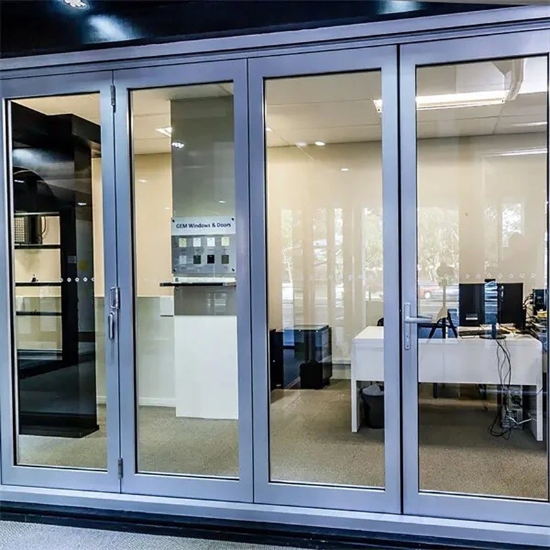 Accordeon Aluminium vouwdeur nieuwste ontwerp 10 afdichtingslagen 35dB geluidsisolatie