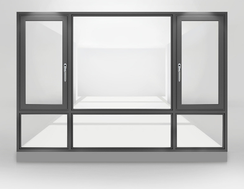 Hangende gordijn Type gebroken brug Aluminium behuizing Vensters voor glas 5 27A 55 9A 5 12A 5