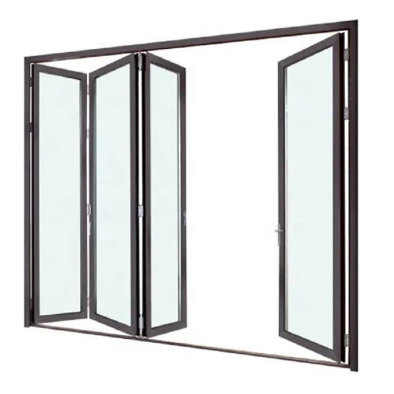 Dubbele glazen glazen tweevoudige deur voor 70 mm breed aluminium frame en 1,4 mm wanddikte