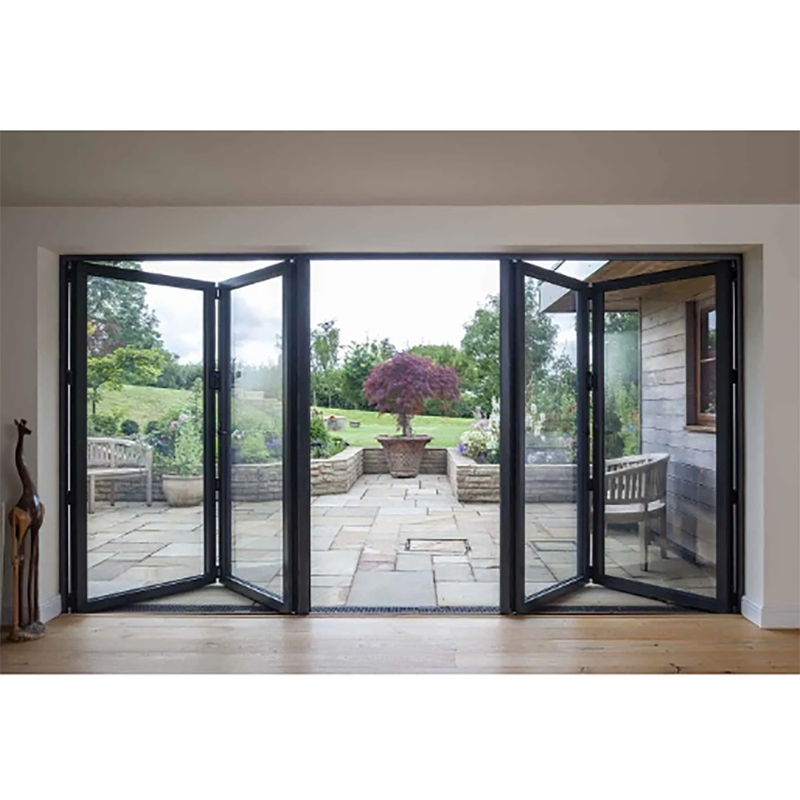 Dubbele glazen glazen tweevoudige deur voor 70 mm breed aluminium frame en 1,4 mm wanddikte