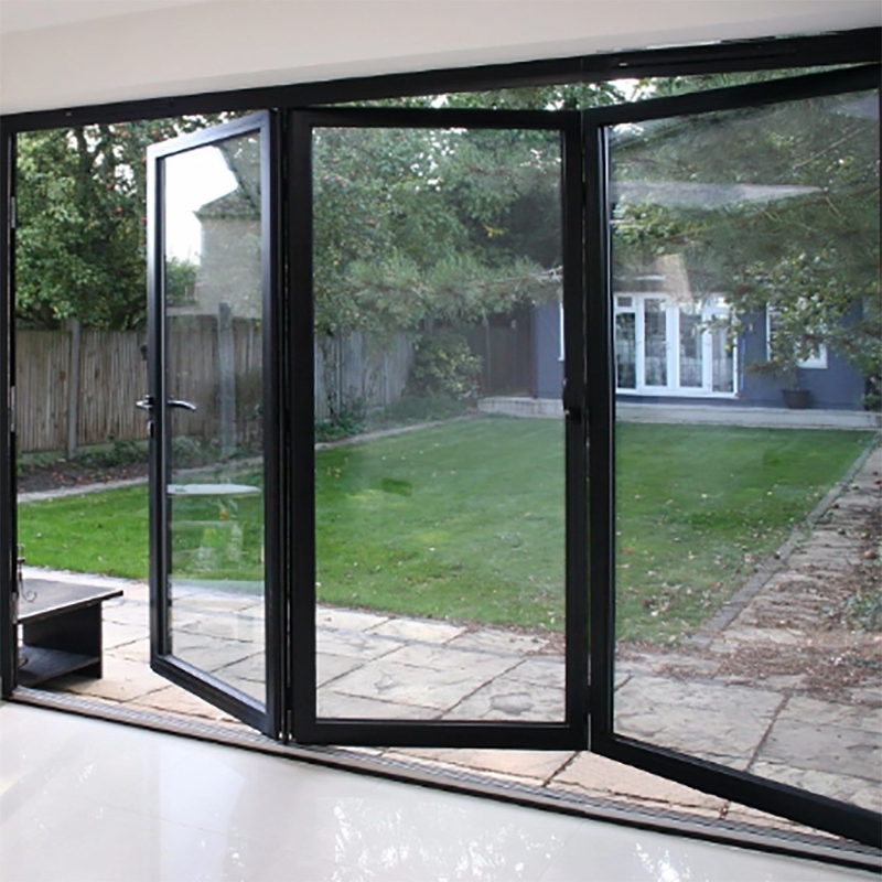 Dubbele glazen glazen tweevoudige deur voor 70 mm breed aluminium frame en 1,4 mm wanddikte