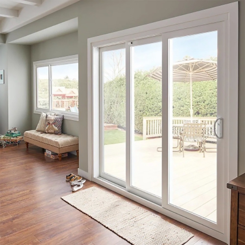 Optioneel kleur Thermal Break Double Tempered Security Aluminium Glass Schuifdeur 10% korting