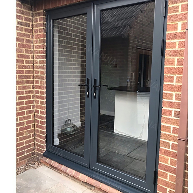 Optioneel kleur Aluminium Franse glazen deuren voor huis kantoor Patio Casement toegang