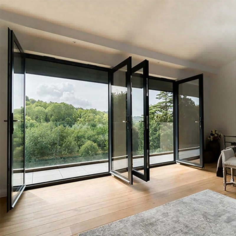 Australische standaard aluminium Franse deur Minimalist Design Buiten Double Glazing
