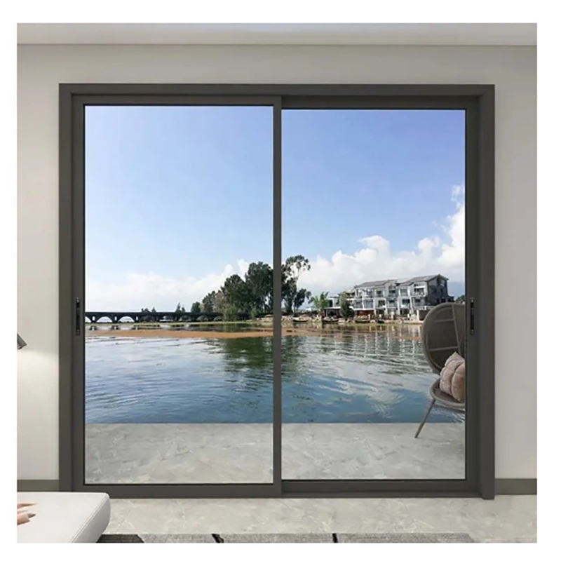 Woonproject moet aluminium tweevoudige deuren met triplex glas upgrade optie hebben