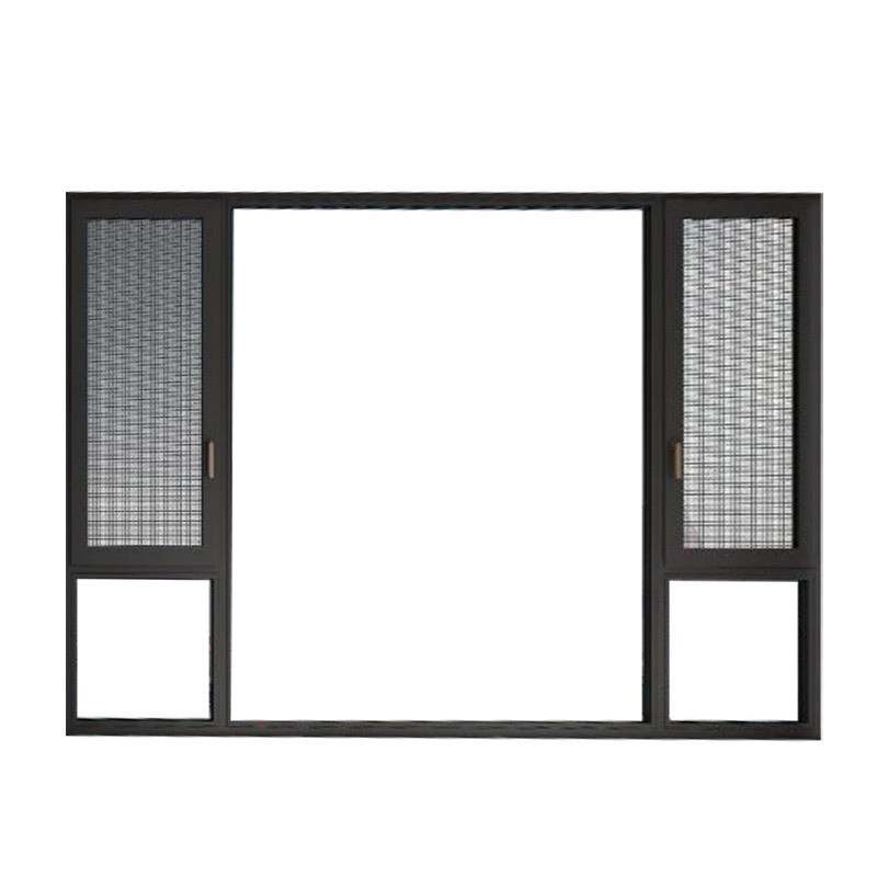 Moderne design hangend gordijn type aluminium zwart bekleding vensters voor de Europese stijl