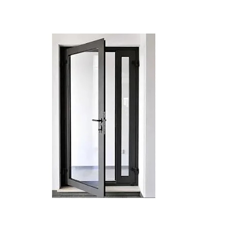 Europese stijl aluminium legering Casement deur minimalistisch ontwerp en triplex glas upgrade