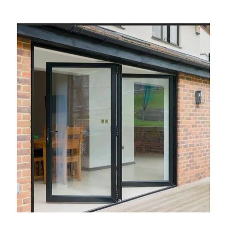 Europese stijl aluminium legering Casement deur minimalistisch ontwerp en triplex glas upgrade