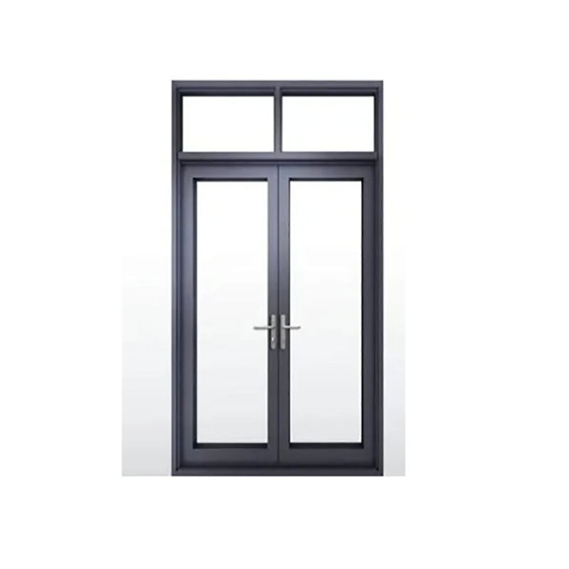 Europese stijl aluminium legering Casement deur minimalistisch ontwerp en triplex glas upgrade