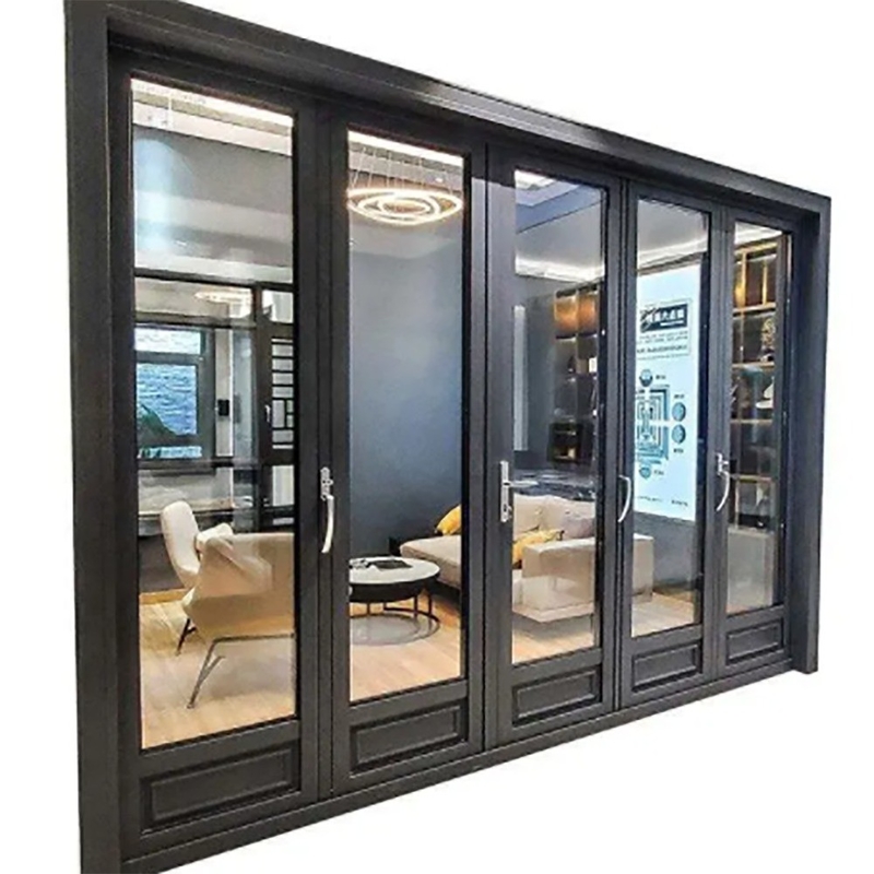 Waterdichte SKATE grootschalige aluminium schuifdeur met breed frame en dubbel glas
