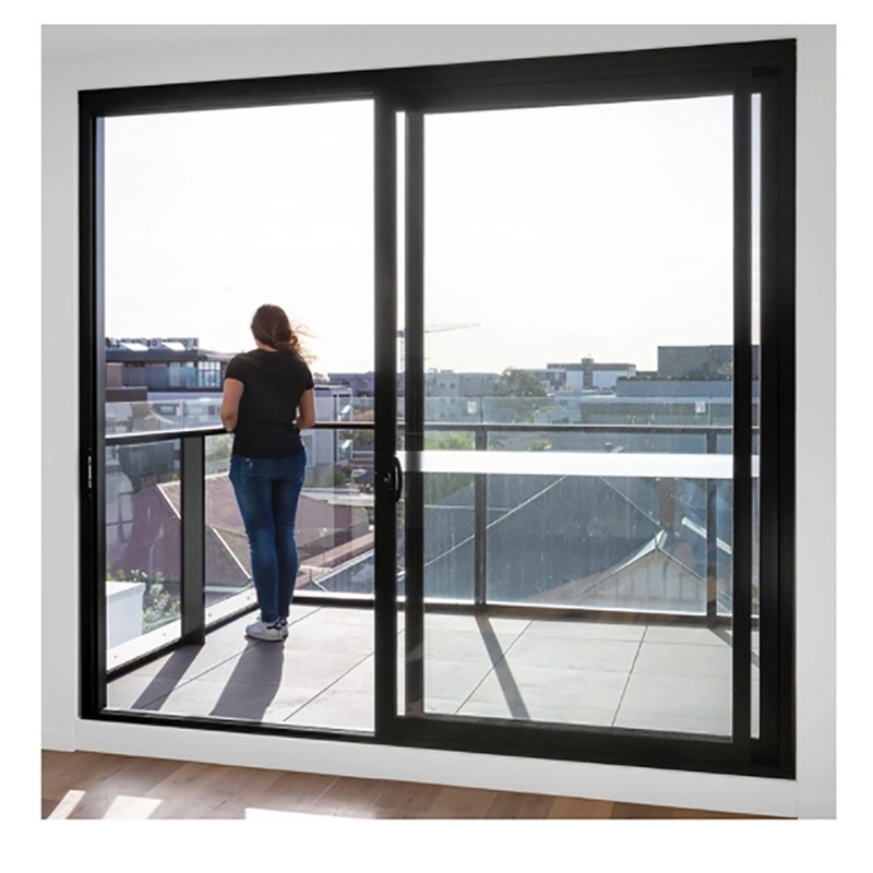 Breed raam dubbel geglazuurde schuifdeur en minimalistische ontwerpstijl met aluminiumlegering