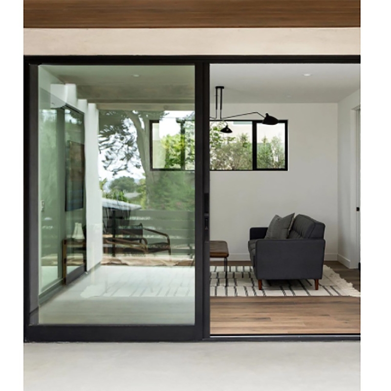 Breed raam dubbel geglazuurde schuifdeur en minimalistische ontwerpstijl met aluminiumlegering