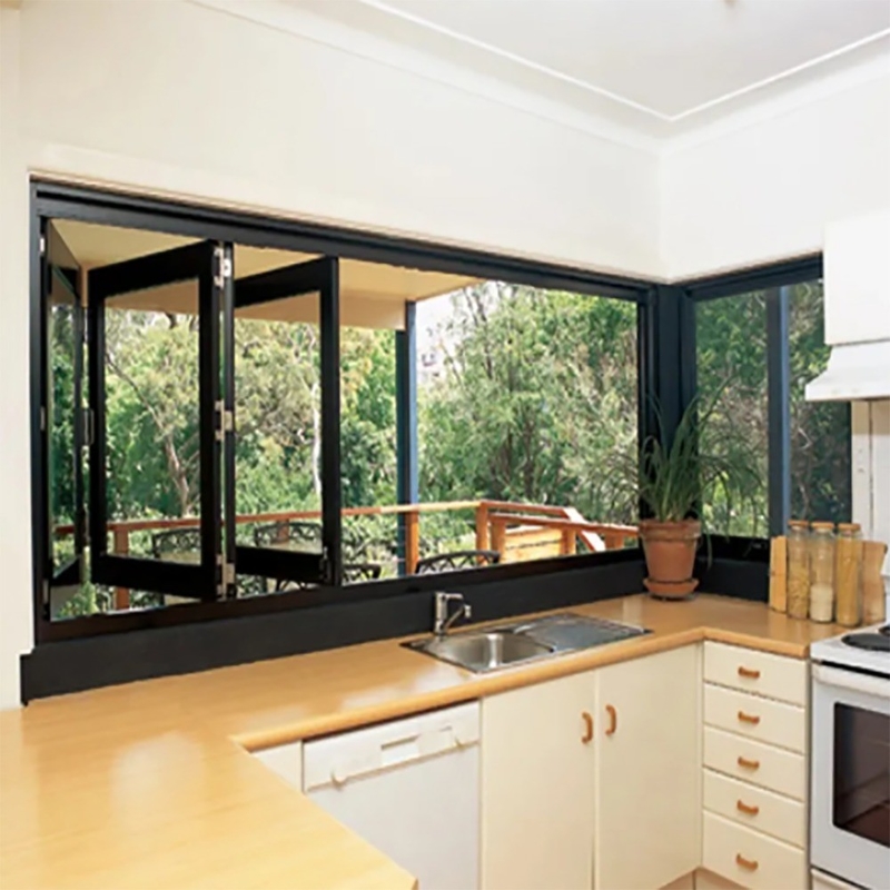 70 mm breed aluminium frame BI vouw vensters met modern ontwerp en schuifvenster