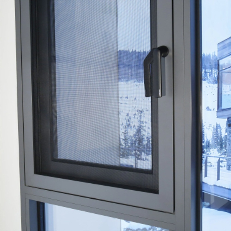 Energie-geluidsdicht Dubbelglazuurgehard glas Aluminiumprofiel Tilt en draai venster