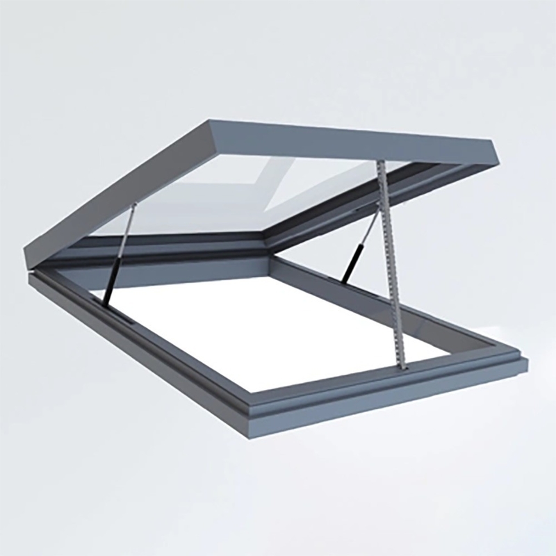 5 27A 55 9A 5 12A 5 Glas aluminium vaste dakraam voor winddrukweerstand van niveau 9
