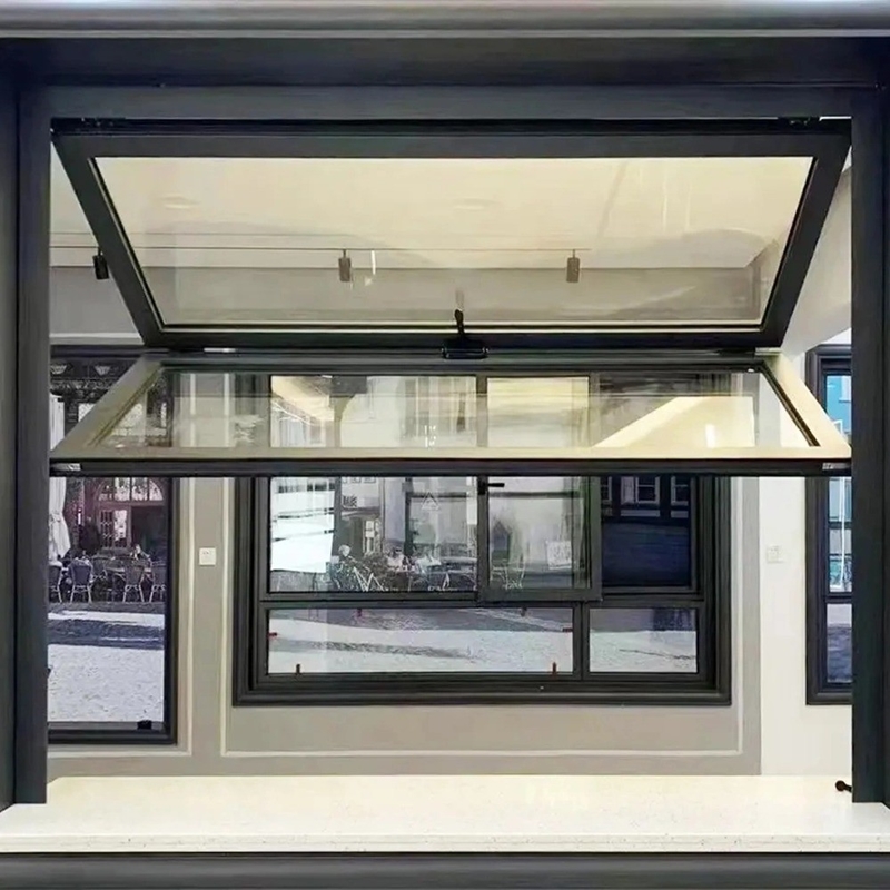 Aluminium tweevoudige ramen met een aluminium wanddikte van 1,4 mm en een raambreedte van 70 mm