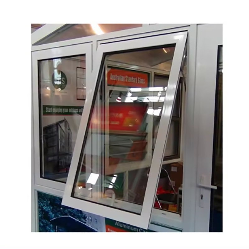 8-Way Seal SKATE Grauw en wit Aluminium Alloy Awning Windows voor Eindgebouwen