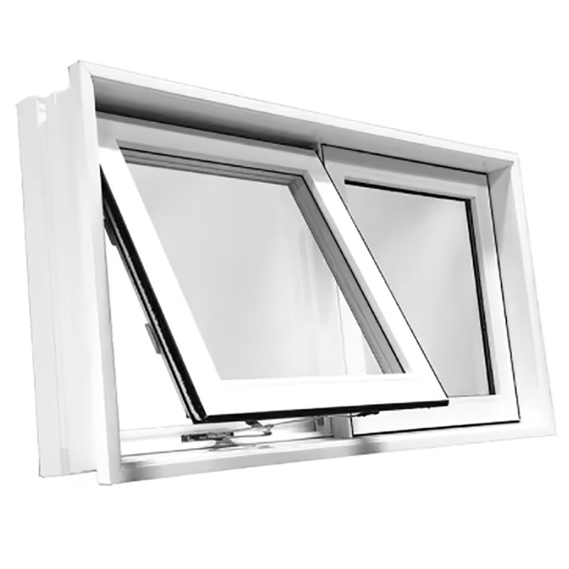 8-Way Seal SKATE Grauw en wit Aluminium Alloy Awning Windows voor Eindgebouwen