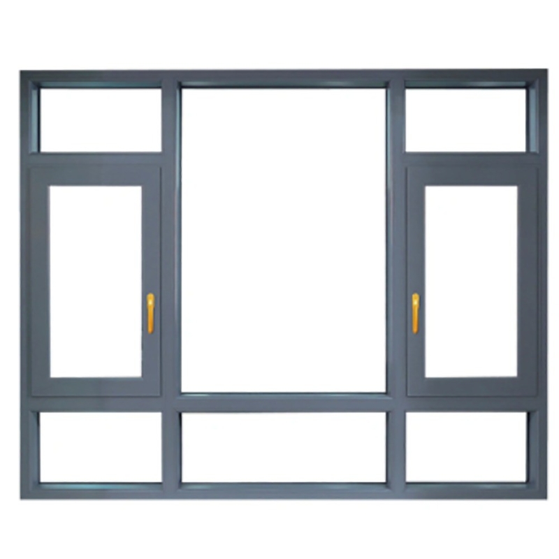 Op maat gemaakte thermische doorbraak aluminium behuizing glazen ramen voor hangende gordijnen oplossing