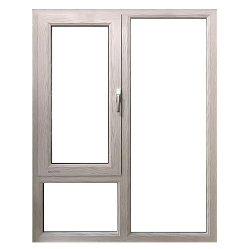 Op maat gemaakte thermische doorbraak aluminium behuizing glazen ramen voor hangende gordijnen oplossing