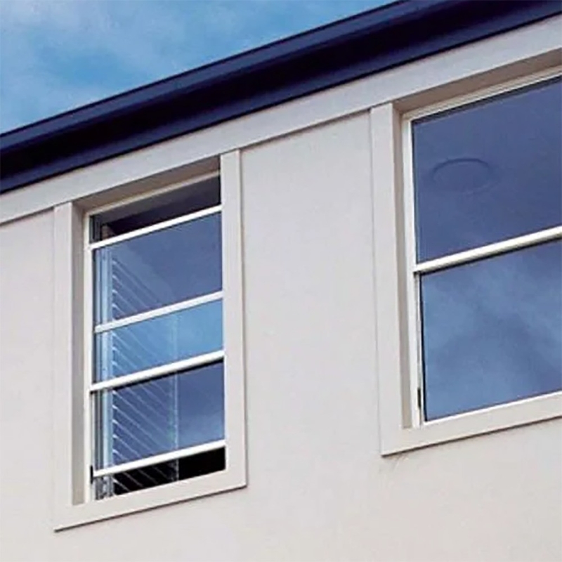 Dubbelhangend raam met 5 27A 55 9A 5 12A 5 Glas en roestvrij staal scherm netten