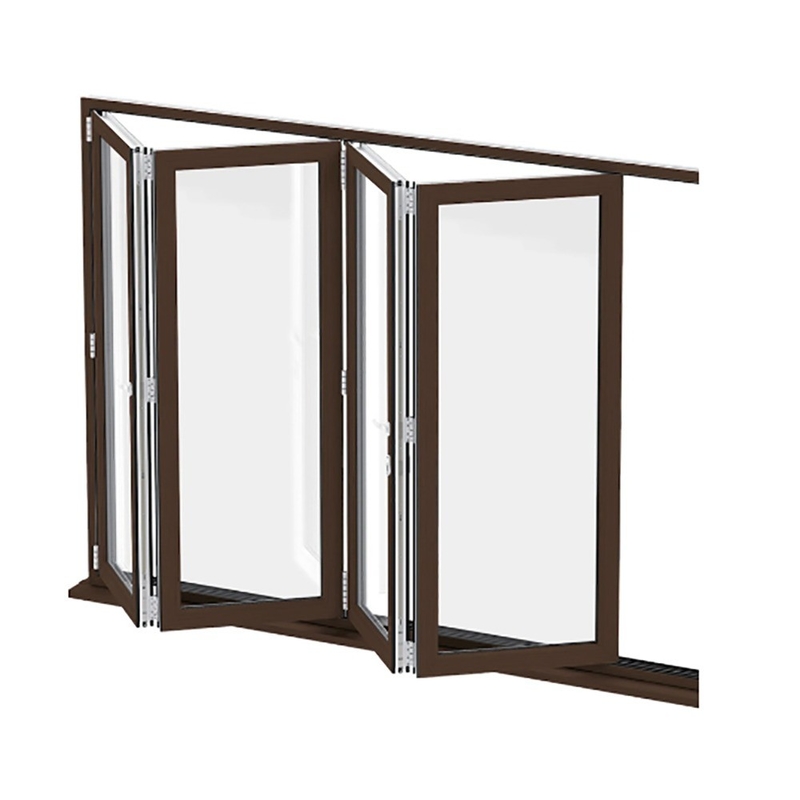Niveaus 9 Winddrukweerstand Bi-vouw vensters gemaakt van thermische breuk aluminium profiel
