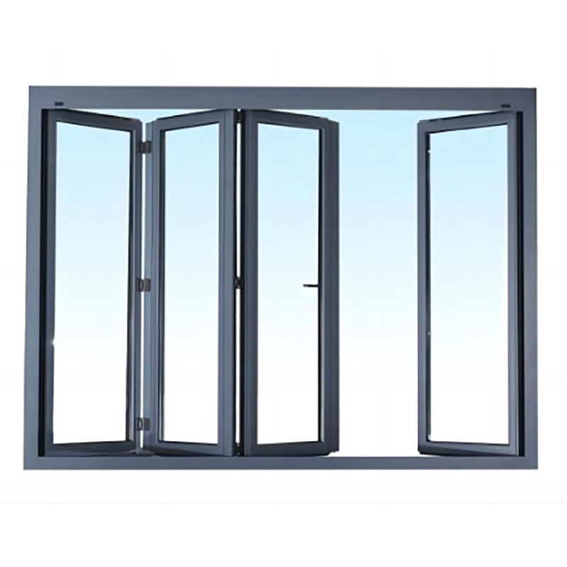 Niveaus 9 Winddrukweerstand Bi-vouw vensters gemaakt van thermische breuk aluminium profiel