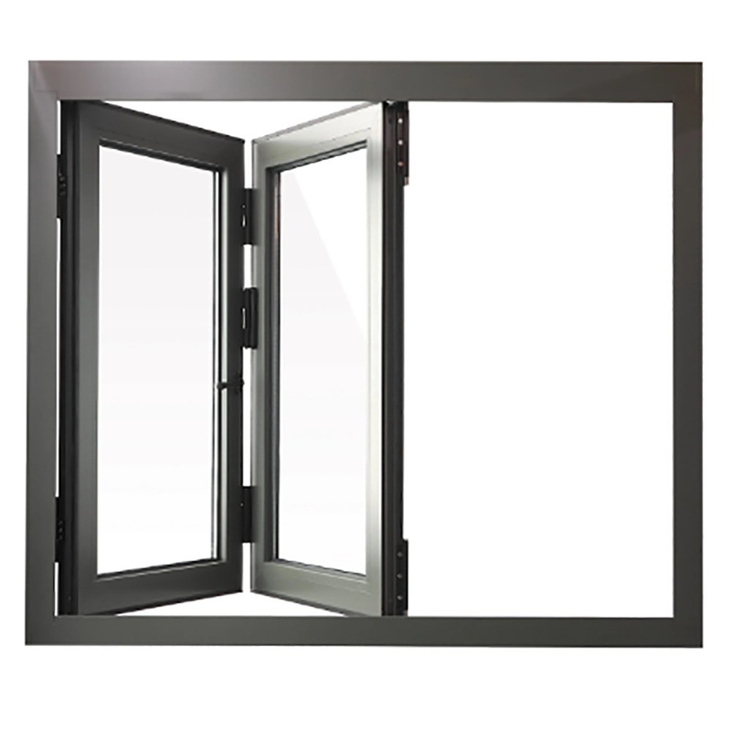 Niveaus 9 Winddrukweerstand Bi-vouw vensters gemaakt van thermische breuk aluminium profiel