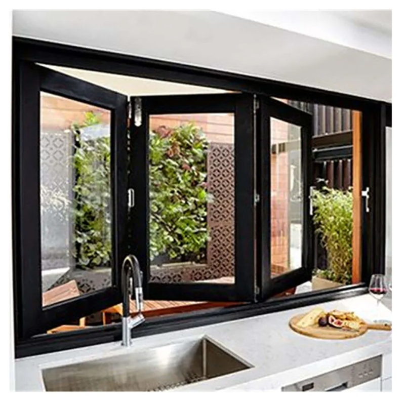 Thermal Break Aluminium Bi-Fold Windows met hoge sterkte warmte-isolatie strip voor woningen